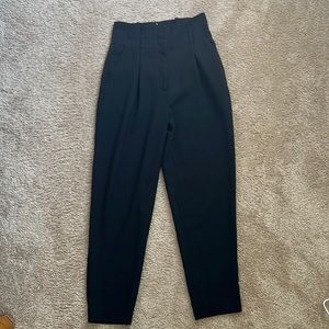 Black high waisted trousers